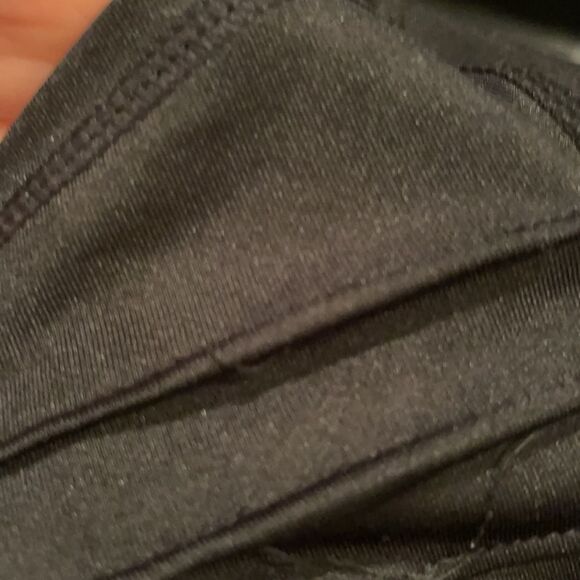 Mono B Moto Black Mesh Full Length Rib Leggings S - Picture 10 of 11